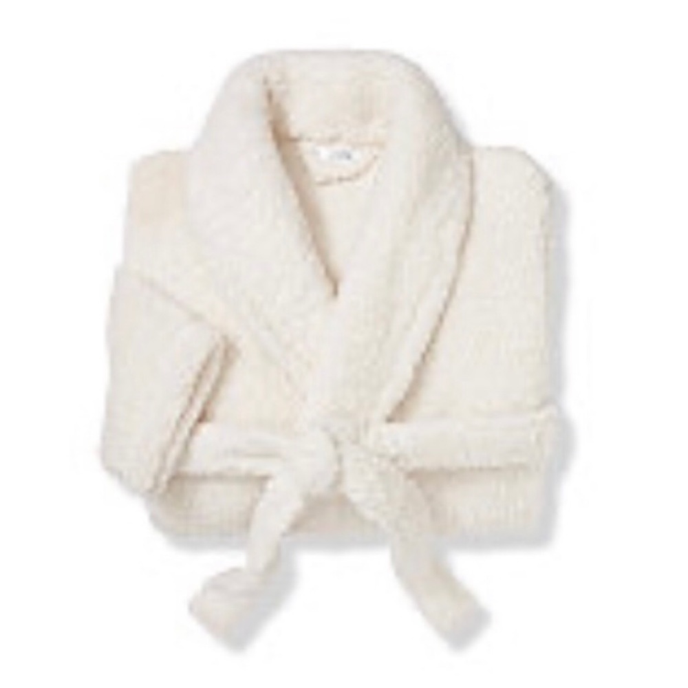 Off white fuzzy bathrobe sz 1X/2X NWT
